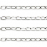 Roestvrij stalen (RVS) Stainless steel onderdelen jasseron ankerketting Silver