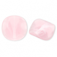 Acryl kralen organic Light pink-white
