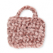 Handgemaakte gehaakte tasjes Mauve pink