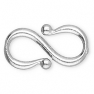 Roestvrij stalen (RVS) Stainless steel onderdelen S-haak sluiting Silver