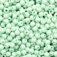 4 mm acryl kralen matt Pastel green