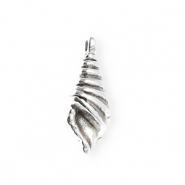 Bedels DQ&reg; metaal schelp Antiek zilver (nikkelvrij)