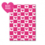 BY31&reg; Sieraden kaartjes hart White-fuchsia