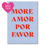 BY31® Sieraden kaartjes "More amor" Light blue-white-red