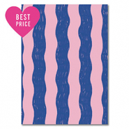 BY31® Sieraden kaartjes golven Blue-light pink