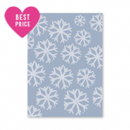 Sieraden kaartjes sneeuw Blue-light blue