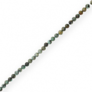 Natuursteen kralen chalcedoon (jaspis) 4mm facet geslepen Multicolour green