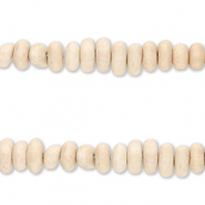 Kralen keramiek kiezelvormig Light semolina beige