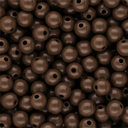 10 mm DQ acryl kralen shiny Cappuccino brown 19-1220 TCX