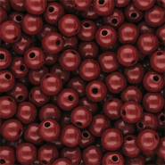 10 mm DQ acryl kralen shiny Salsa red 18-1657 TCX