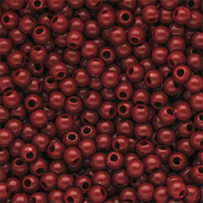 6 mm DQ acryl kralen shiny Salsa red 18-1657 TCX