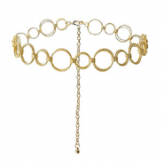 Heupkettingen dubbele ring Gold