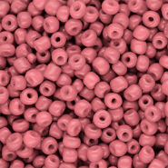 Glaskralen Rocailles 6/0 (4mm) Salmon pink