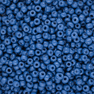 Glaskralen Rocailles 8/0 (3mm) Blue