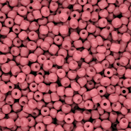 Glaskralen Rocailles 8/0 (3mm) Salmon pink