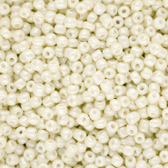 Glaskralen Rocailles 8/0 (3mm) Off white