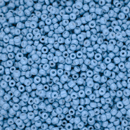 Glaskralen Rocailles 12/0 (2mm) Light blue