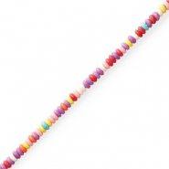 Kralen keramiek rondellen Multicolour