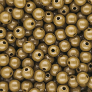 10 mm DQ acryl kralen shiny Wood thrush brown 17-1129 TCX