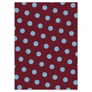 BY31&reg; Sieraden kaartjes stippen Mahogany red-light blue