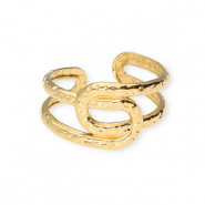 Roestvrij stalen (RVS) Stainless steel ringen Gold