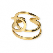 Roestvrij stalen (RVS) Stainless steel ringen Gold
