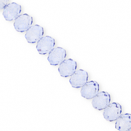 Top Facet kralen 8x6mm disc Blue