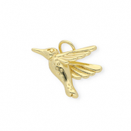 Brass TQ metaal bedels kolibrie Gold