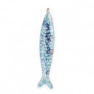 DQ® Grieks keramiek hangers sardine Blue