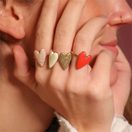 Nieuw Shop nu! roestvrij stalen ringen met hart
