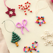 Inspiratiesets Maak een vrolijke kerstcollectie met acryl kralen