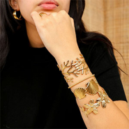 Nieuw Trendy rvs bangle armbanden en ringen