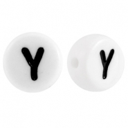 Letterkralen van acryl letter Y Wit