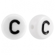 Letterkralen van acryl letter C Wit