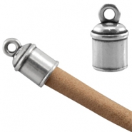 Metalen kralen DQ antiek zilver Eindkapjes metaal DQ antiek zilver