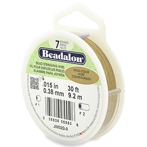 Beadalon Rijgdraad 7 draads 0.38mm Gold