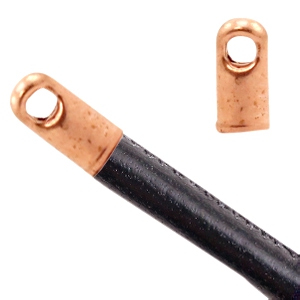 Onderdelen TQ metaal eindkap &Oslash;2.2mm Rose gold (nikkelvrij)