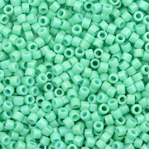Miyuki kralen delica's 11/0 Duracoat opaque dyed sea opal green