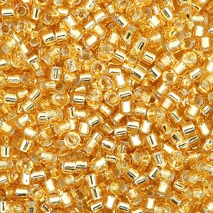 Miyuki kralen delica's 11/0 Silverlined gold