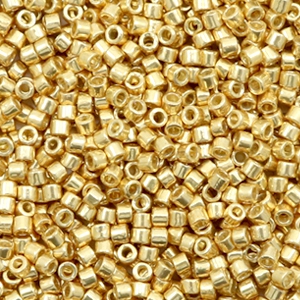 Miyuki kralen delica's 11/0 Duracoat galvanized gold