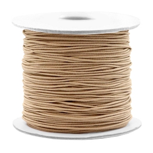 Gekleurd elastisch draad 0.8mm Taupe brown