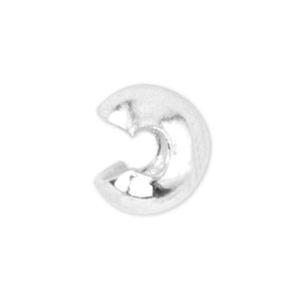 Beadalon knijpkraal verbergers 4mm Zilver