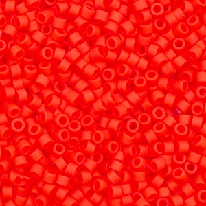 Miyuki kralen delica's 11/0 Opaque matte vermillion red DB-757
