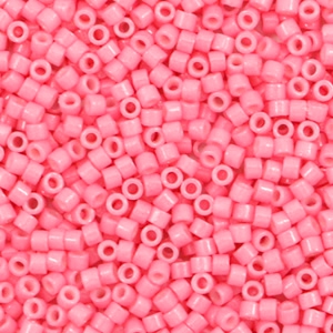 Miyuki kralen delica's 11/0 Duracoat opaque dyed carnation pink DB-2117