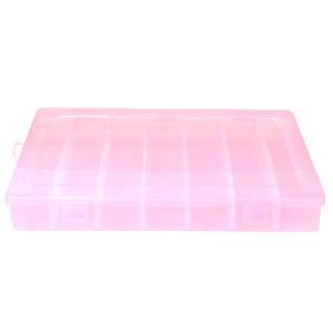 Sieraad display opbergbox 28 vaks Roze
