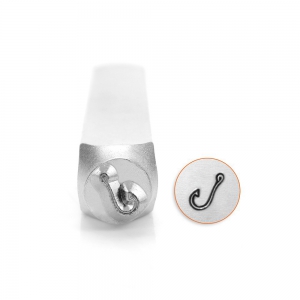 ImpressArt figuur stempels vishaakje 6mm Zilver