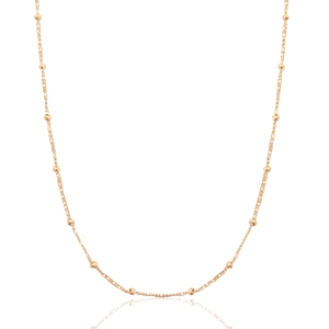 Roestvrij stalen (RVS) Stainless steel kettingen ball Rose gold