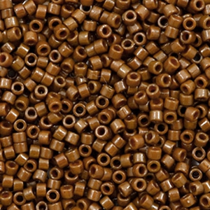 Miyuki kralen delica's 11/0 Duracoat opaque dyed cognac brown DB-2142