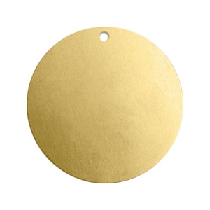 ImpressArt stamp labels bedel 22mm Brass Licht goud