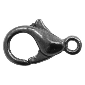 Onderdelen DQ metaal karabijnslot 10mm Zilver antraciet (nikkelvrij)